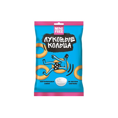 «Mini Free», луковые кольца со вкусом сметаны, 45 г