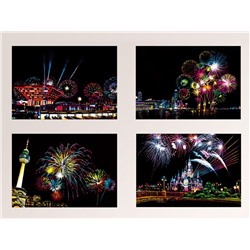 Fireworks postcards Скретч-картины