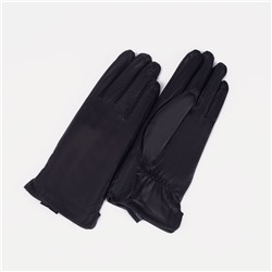 Перчатки, размер 7, подклад шерсть, цвет чёрный