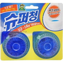 Таблетки очиститель для бачка унитаза, с эффектом окрашивания воды, Sandokkaebi Super Chang, 2х40гр(8801353001483)