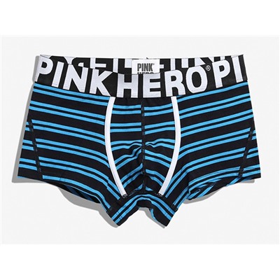 Мужские трусы Pink Hero черные/синие полоски PH806-4