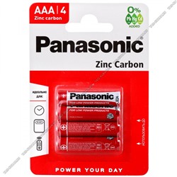Бат. PANASONIC "Zinc Carbon" R03- 4шт.мизинчик, бл