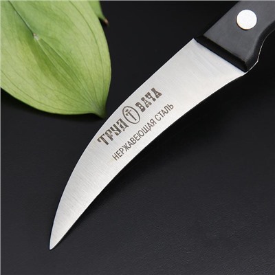 Нож кухонный «Европа», для овощей, лезвие 7 см