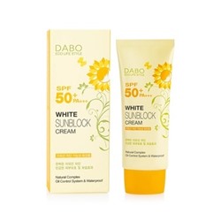 Солнцезащитный крем Dabo Eco Life Style White Sunblock Cream SPF 50 / PA+++