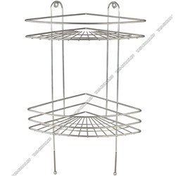 Полка настен 2-х ярус,углов. (22,5х22,5 h43см) бор