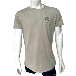 Светло-серая мужская футболка K S C Y  №538