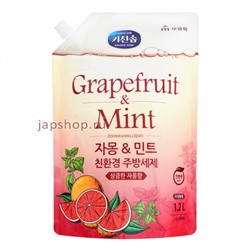 Grapefruit Mint Жидкость для мытья посуды, грейпфрут и ментол, мягкая упаковка, 1,2 л(8801173603607)