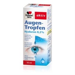 Doppelherz Augen-tropfen Hyaluron 0,2% (10 мл) Доппельгерц Капли 10 мл