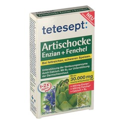 tetesept (тетесепт) Artischocke Enzian & Fenchel 30 шт