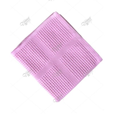 Полотенце вафельное розовое
