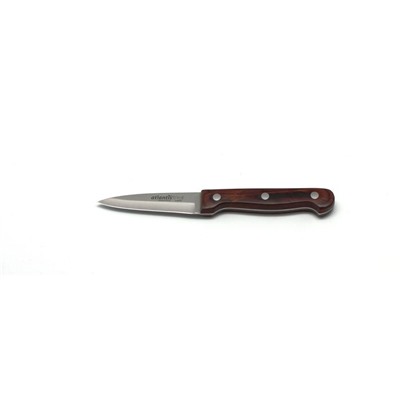Нож для овощей Atlantis, цвет тёмно-коричневый, 9 см