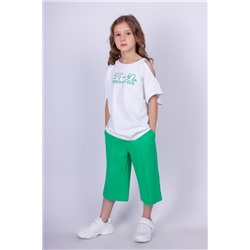 Комплект для девочек ФРЕШ Т1Т76 белый/зеленый