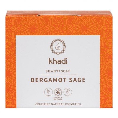 Khadi Naturkosmetik Shanti Soap Bergamot Sage 100g  Мыло Шанти Бергамот Шалфей 100г