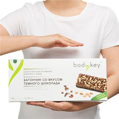 Батончики вкус темного шоколада bodykey™ by NUTRILITE™, 14 х 58 г. bodykey™