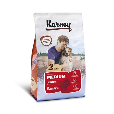 Karmy для собак Medium 10-25 кг Junior Индейка