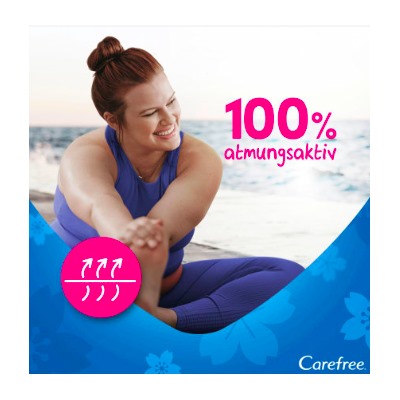 Carefree Slipeinlage Cotton Feel Flexiform ohne Duft 56 St, Карефри Ежедневные прокладки с хлопком Флексиформ 56шт, 50 упаковок (2800 штук)