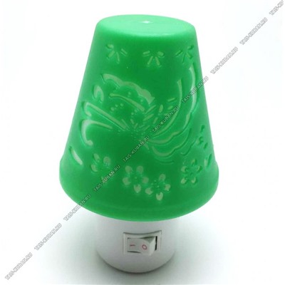 Ночник Camelion LED3 0,5Вт "Светильник" зел/бел,10