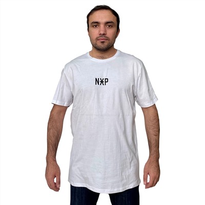 Мужская хлопковая футболка NXP – лучше одна фирменная вещь из дышащего материала, чем десяток бюджетных маечек №227