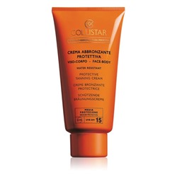 Collistar Sun Protection Protective Tanning Cream, Коллистар Солнцезащитный крем SPF 15 для лица и тела, 150 мл