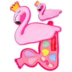 Набор детской косметики "Фламинго" (тени, помада, аппликатор)