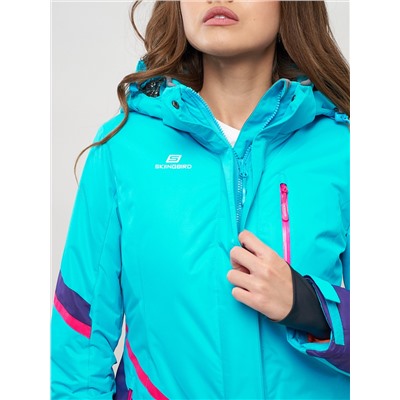 Горнолыжная куртка женская голубого цвета 551911Gl