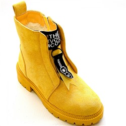 ЛИКВИДАЦИЯ !!!! Ботинки на меху 112-17 желт