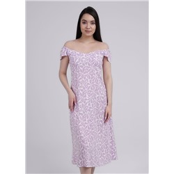 Платье женское CLE 243079/143штн св.фиолетовый/молочный