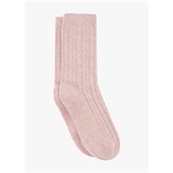 Носки розовые теплые, 1 пара