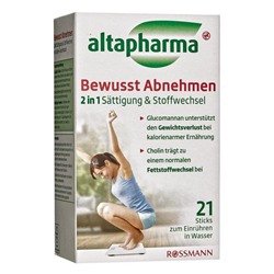 altapharma Bewusstes Abnehmen Сознательная потеря веса, cредство для контроля чувства голода и поддержки обмена веществ, пакетики 21шт