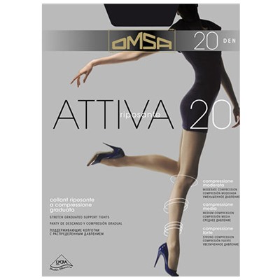 Omsa Attiva 20 6(XXL), колготки