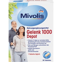 Mivolis Gelenk 1000 БАД с витамином C, цинком и марганцом для Суставов и Костей, таблетки, 30 шт