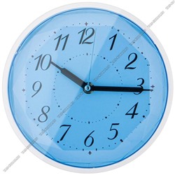 Часы (пластик) кругл.d20см "Модерн" голубой корпус