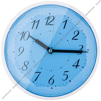 Часы (пластик) кругл.d20см "Модерн" голубой корпус