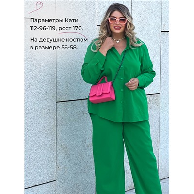 Костюм "Лесси" (рубашка+брюки)_450/зеленый