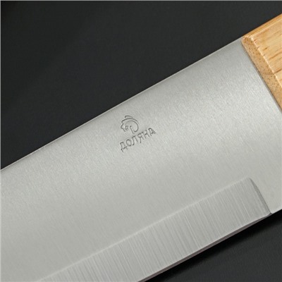 Ножи кухонные Wооd, набор 3 шт, лезвие: 9,5 см, 13,4 см, 16,9 см, ручка деревянная