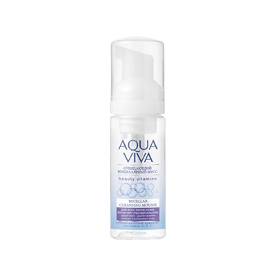 Romax. Aqua Viva. Мицеллярный мусс Очищающий для всех типов кожи 150мл