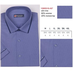 1016-5*SBRAs Brostem рубашка мужская полуприталенная