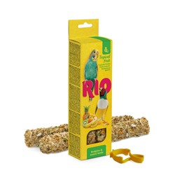 Зерновая палочка Рио для волнистых попугайчиков и экзотов с фруктами 2*40г (8) 51402 ВЫВОД