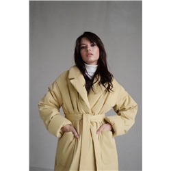 8035 Пальто-одеяло Premium Аlpolux в цвете  "butter yellow"