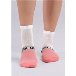 Носки детские для девочки CLE С1460 20-22,22 белый/розовый