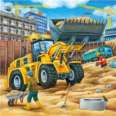 Набор пазлов Ravensburger «Большие строительные машины», 3х49 эл. R09226