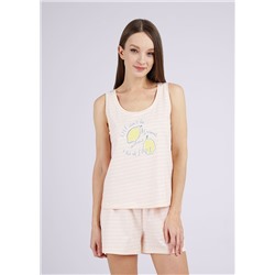 Пижама женская CLE LSET24-1102/1 розовый/молочный