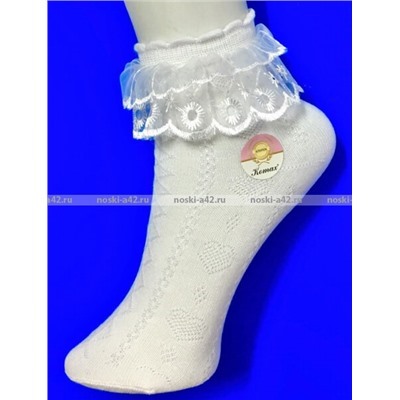 БФЛ носки детские белые с "рюшками"