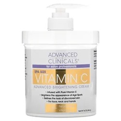 Advanced Clinicals, осветляющий крем с витамином С, улучшенная формула, 454 г (16 унций)