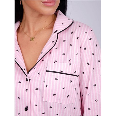 Пижама, домашний костюм ДК-515-розовая