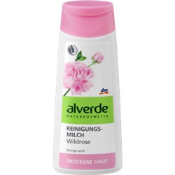 alverde NATURKOSMETIK Reinigungsmilch Wildrose Очищающее молочкос экстрактом Дикой розы, 200 мл