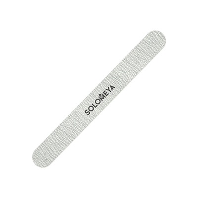 Solomeya. Профессиональная пилка для натуральных и искусственных ногтей закругленная Серебро 180-240