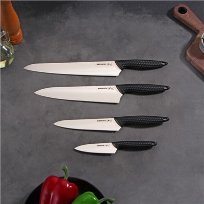Набор ножей Samura GOLF, 4 шт: лезвие 9,8 см, 15,8 см, 22,1 см, 25,1 см
