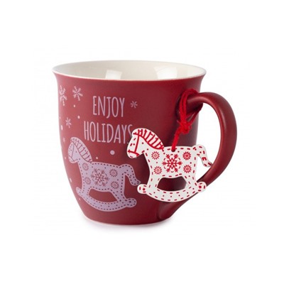 Кружка с подвеской Winter mug 600 мл, Фарфор