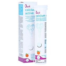 CALCIUM ACTIVE Denk 500 mg Brausetabletten Кальций 500 мг Шипучие таблетки, 20 шт.